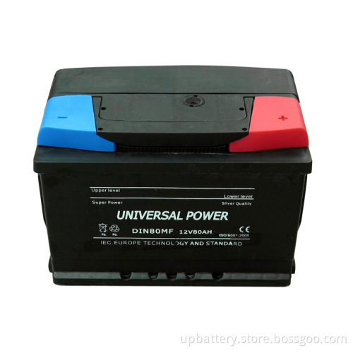Starter Auto Battery DIN58032 Mf 12V 80ah